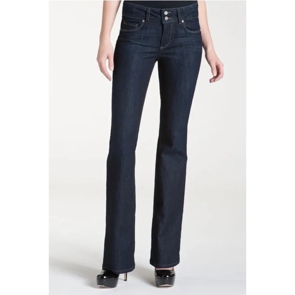 PAIGE Hidden Hills Boot High Rise Double Button Jeans in Super McKinley, Size 27 - Picture 4 of 16